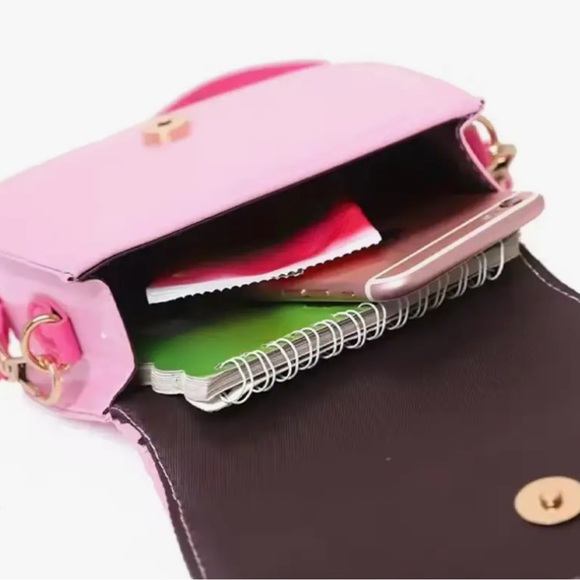 Sanrio Hello Kitty Dark Pink Crossbody Bag - Picture 10 of 11